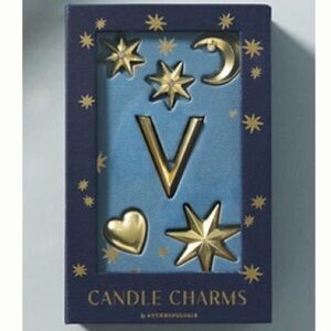 NWT Anthropologie Monogram Candle Charm